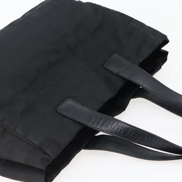 CHANEL New Travel Line Tote Bag Nylon Black CC Auth BA6319