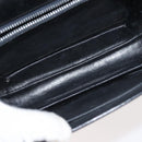 GUCCI Shoulder Bag Leather Navy Gold Auth BA6320-11