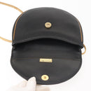Christian Dior Shoulder Bag Leather Black Gold Auth BA6321-10