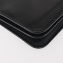 Christian Dior Shoulder Bag Leather Black Gold Auth BA6322-10