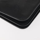 Christian Dior Shoulder Bag Leather Black Gold Auth BA6322-12