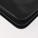 Christian Dior Shoulder Bag Leather Black Gold Auth BA6322-13