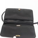 Christian Dior Shoulder Bag Leather Black Gold Auth BA6322-15