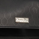 Christian Dior Shoulder Bag Leather Black Gold Auth BA6322-16