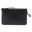 Christian Dior Shoulder Bag Leather Black Gold Auth BA6322-3