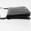 Christian Dior Shoulder Bag Leather Black Gold Auth BA6322-5