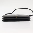 Christian Dior Shoulder Bag Leather Black Gold Auth BA6322-9