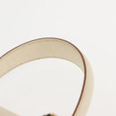 Salvatore Ferragamo Gancini Hand Bag Leather 2way White Gold Auth BA6323-8