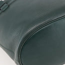 DELVAUX Shoulder Bag Leather Green Gold Auth BA6327-14