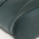 DELVAUX Shoulder Bag Leather Green Gold Auth BA6327-16