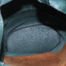 DELVAUX Shoulder Bag Leather Green Gold Auth BA6327-12