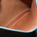 DELVAUX Shoulder Bag Leather Green Gold Auth BA6327-19