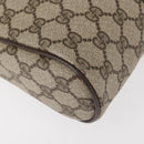 GUCCI GG Supreme Web Sherry Line Clutch Bag PVC Beige Gold 010 378 Auth BA6330-10