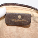 GUCCI GG Supreme Web Sherry Line Clutch Bag PVC Beige Gold 010 378 Auth BA6330-13