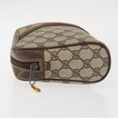 GUCCI GG Supreme Web Sherry Line Clutch Bag PVC Beige Gold 010 378 Auth BA6330-5