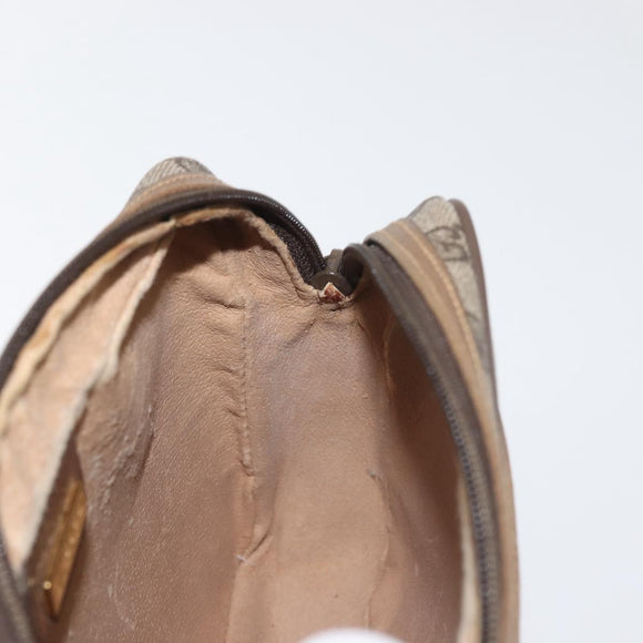 GUCCI GG Supreme Clutch Bag PVC Beige Gold 014 58 0028 Auth BA6331