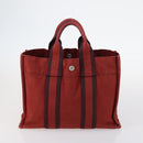 PRADA Hermes Chanel Tote Bag Canvas 3Set Black Red gray Auth BA6334-16