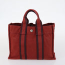 PRADA Hermes Chanel Tote Bag Canvas 3Set Black Red gray Auth BA6334-17