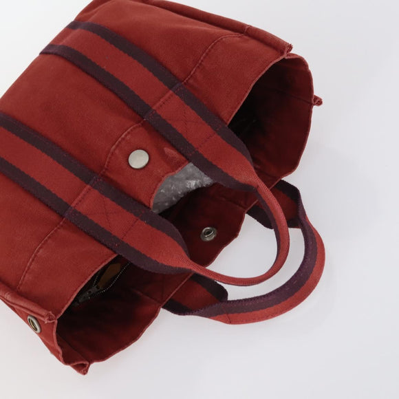 PRADA Hermes Chanel Tote Bag Canvas 3Set Black Red gray Auth BA6334