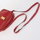Salvatore Ferragamo Shoulder Bag Leather Canvas 3Set Red Black Auth BA6335-19