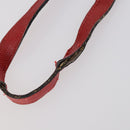 Salvatore Ferragamo Shoulder Bag Leather Canvas 3Set Red Black Auth BA6335-20