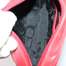 Salvatore Ferragamo Shoulder Bag Leather Canvas 3Set Red Black Auth BA6335-22