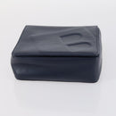 BALLY Givenchy Shoulder Bag Leather 3Set Black Navy Auth BA6336-15