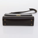 BALLY Givenchy Shoulder Bag Leather 3Set Black Navy Auth BA6336-22