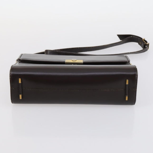 BALLY Givenchy Shoulder Bag Leather 3Set Black Navy Auth BA6336
