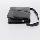 BALLY Givenchy Shoulder Bag Leather 3Set Black Navy Auth BA6336-4