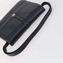 BALLY Givenchy Shoulder Bag Leather 3Set Black Navy Auth BA6336-5