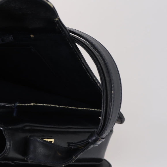 BALLY Givenchy Shoulder Bag Leather 3Set Black Navy Auth BA6336