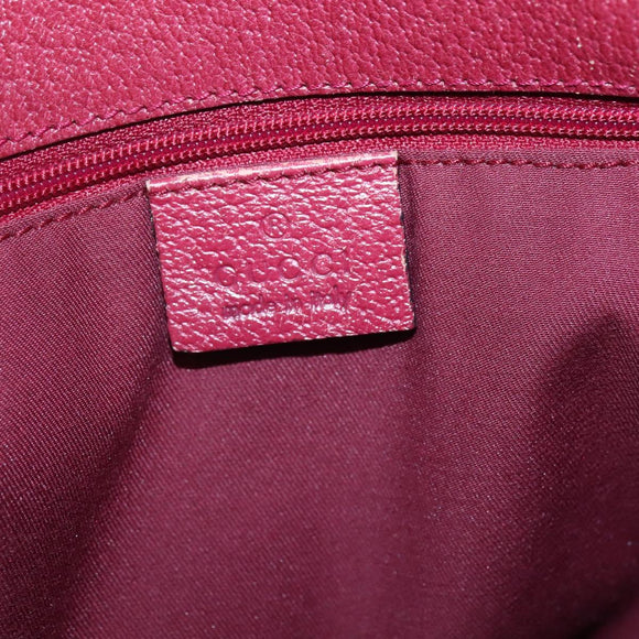 GUCCI GG Canvas Tote Bag Beige Silver 120840 Auth BA6338