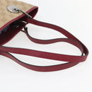 GUCCI GG Canvas Tote Bag Beige Silver 120840 Auth BA6338-7