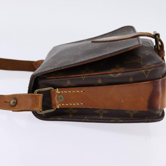 LOUIS VUITTON Monogram Cartouchiere MM Shoulder Bag M51253 LV Auth BA6340