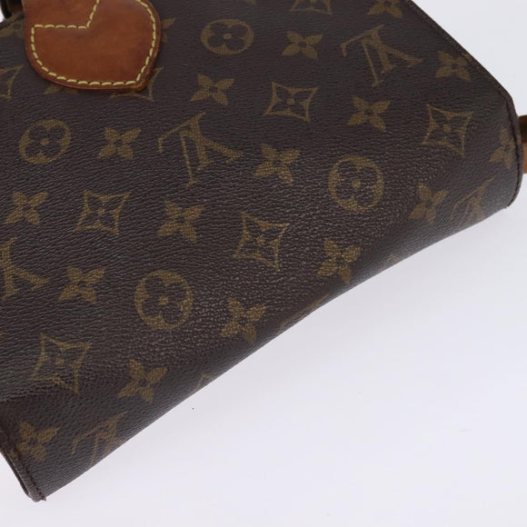 LOUIS VUITTON Monogram Cartouchiere MM Shoulder Bag M51253 LV Auth BA6340