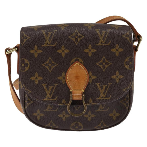 LOUIS VUITTON Monogram Saint Cloud PM Shoulder Bag M51244 LV Auth BA6341