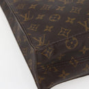 LOUIS VUITTON Monogram Sac Plat Hand Bag M51140 LV Auth BA6342-15