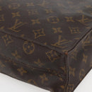 LOUIS VUITTON Monogram Sac Plat Hand Bag M51140 LV Auth BA6342-16