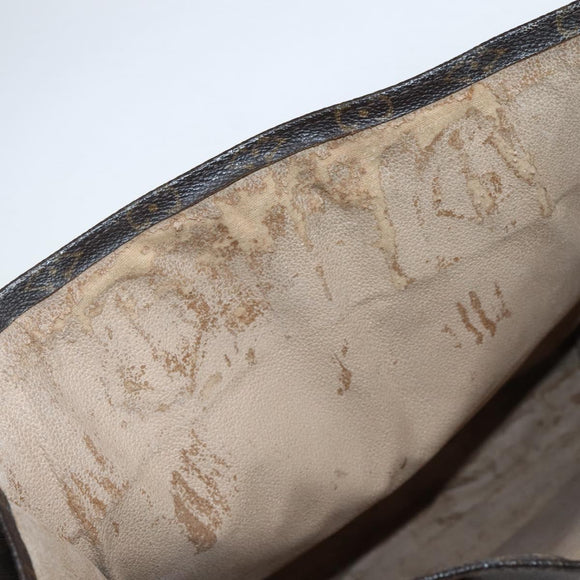 LOUIS VUITTON Monogram Sac Plat Hand Bag M51140 LV Auth BA6342