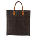 LOUIS VUITTON Monogram Sac Plat Hand Bag M51140 LV Auth BA6342-2