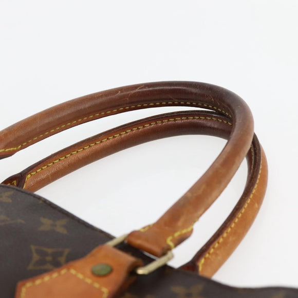 LOUIS VUITTON Monogram Sac Plat Hand Bag M51140 LV Auth BA6342