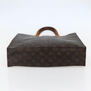 LOUIS VUITTON Monogram Sac Plat Hand Bag M51140 LV Auth BA6342-5