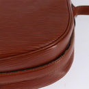 LOUIS VUITTON Epi Jeune Fille MM Shoulder Bag Brown M52153 LV Auth BA6343-17