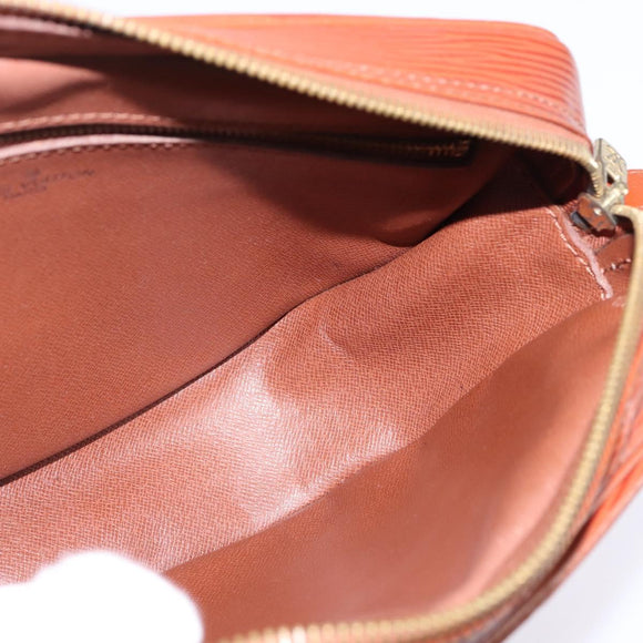 LOUIS VUITTON Epi Jeune Fille MM Shoulder Bag Brown M52153 LV Auth BA6343