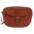 LOUIS VUITTON Epi Jeune Fille MM Shoulder Bag Brown M52153 LV Auth BA6343-13