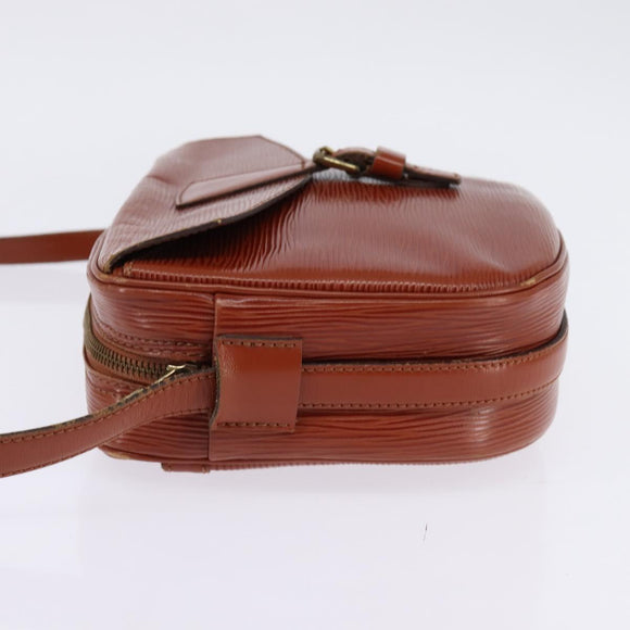 LOUIS VUITTON Epi Jeune Fille MM Shoulder Bag Brown M52153 LV Auth BA6343