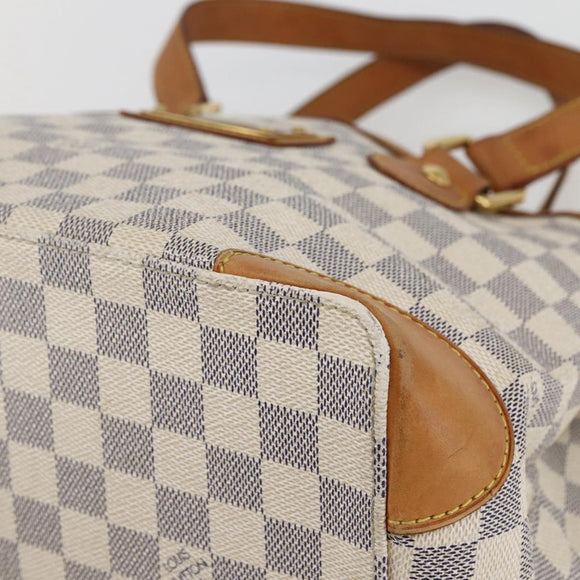 LOUIS VUITTON Damier Azur Hampstead PM Tote Bag N51207 LV Auth BA6345