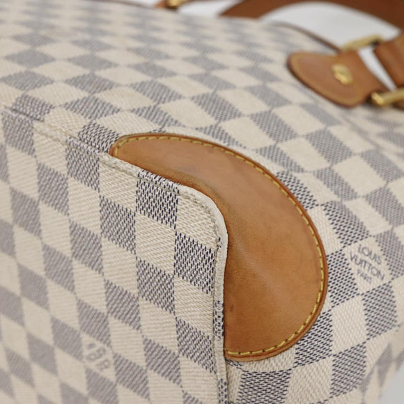 LOUIS VUITTON Damier Azur Hampstead PM Tote Bag N51207 LV Auth BA6345