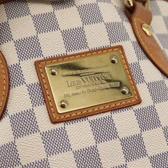 LOUIS VUITTON Damier Azur Hampstead PM Tote Bag N51207 LV Auth BA6345